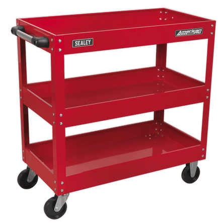 Sealey CX108 Workshop Trolley 3 - Level Heavy - Duty - CX108 - Sealey Tools UK - Workshop Tool Storage