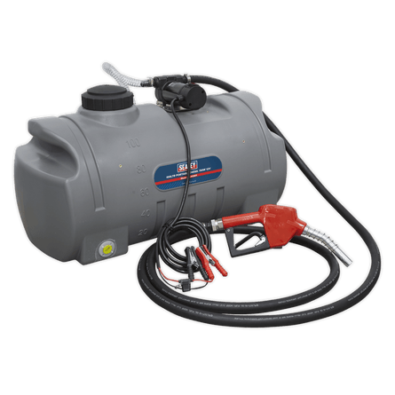 Sealey D100T Portable Diesel Tank 100L 12V - D100T - Sealey Tools UK - Workshop Tool Storage