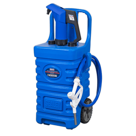Sealey DT55BCOMBO1 Mobile Dispensing Tank 55L with AdBlue® Pump - Blue - DT55BCOMBO1 - Sealey Tools UK - Workshop Tool Storage