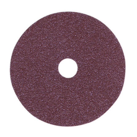 Sealey FBD10036 Sanding Disc Fibre Backed 100mm 36Grit Pack of 25 - FBD10036 - Sealey Tools UK - Workshop Tool Storage