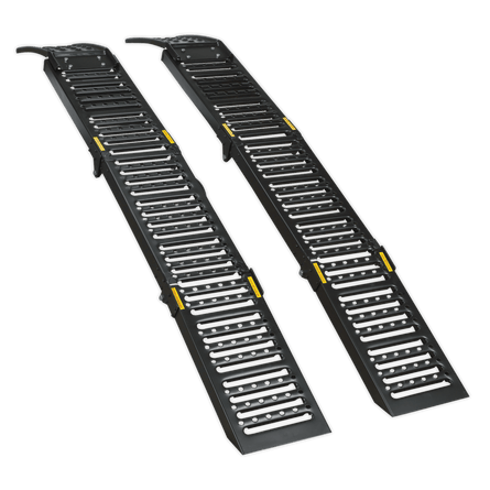 Sealey FCR500 Steel Folding Loading Ramps 500kg Capacity per Pair - FCR500 - Sealey Tools UK - Workshop Tool Storage