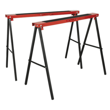 Sealey FDT2 Fold Down Trestles Pair 100kg Capacity per Trestle - FDT2 - Sealey Tools UK - Workshop Tool Storage