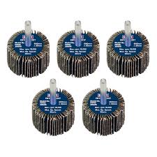 Sealey FW4030605 Flap Wheel 40 x 30mm 60Grit 6mm Shaft - Pack of 5 - FW4030605 - Sealey Tools UK - Workshop Tool Storage