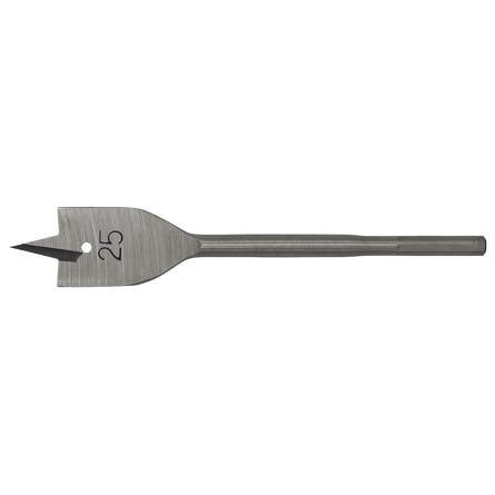 Sealey FWB25 Flat Wood Bit 25mm x 152mm - FWB25 - Sealey Tools UK - Workshop Tool Storage