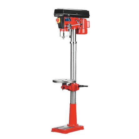 Sealey GDM160F Pillar Drill Floor 16 - Speed 1580mm Height 550W/230V - GDM160F - Sealey Tools UK - Workshop Tool Storage