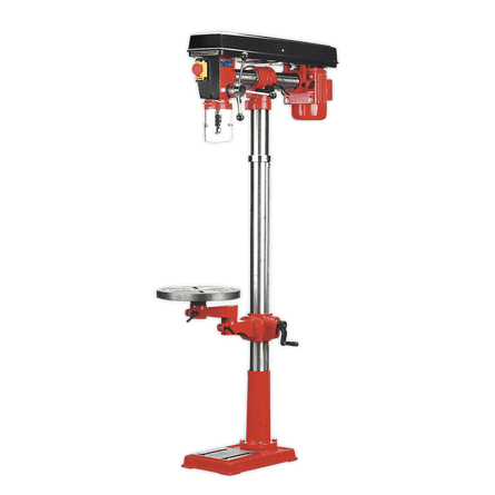 Sealey GDM1630FR Radial Pillar Drill Floor 5 - Speed 1620mm Height 550W/230V - GDM1630FR - Sealey Tools UK - Workshop Tool Storage