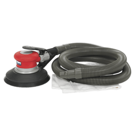 Sealey GSA06 Air Palm Random Orbital Sander 150mm Dust - Free Self - Contained - GSA06 - Sealey Tools UK - Workshop Tool Storage