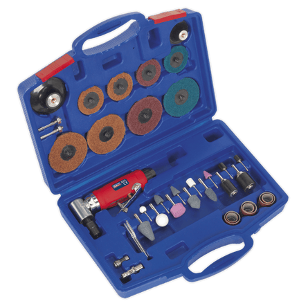 Sealey GSA674K Generation Air Angle Die Grinder/Sander Kit 42pc - GSA674K - Sealey Tools UK - Workshop Tool Storage