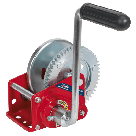 Sealey GWE1200B Geared Hand Winch with Brake 540kg Capacity - GWE1200B - Sealey Tools UK - Workshop Tool Storage