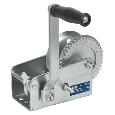 Sealey GWE2000M Geared Hand Winch 900kg Capacity - GWE2000M - Sealey Tools UK - Workshop Tool Storage