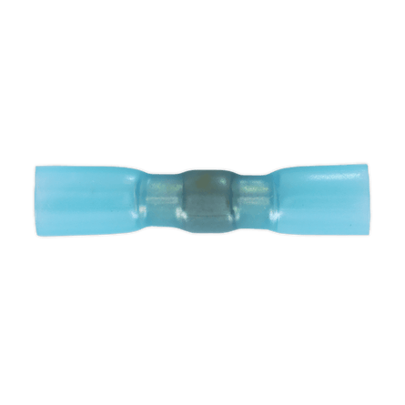 Sealey HSSB25B Heat Shrink Butt Connector with Crimp & Solder Blue Pack of 25 - HSSB25B - Sealey Tools UK - Workshop Tool Storage