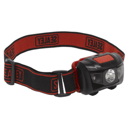 Sealey HT03LED Head Torch 3W SMD & 2 Red LED 3 x AAA Cell - HT03LED - Sealey Tools UK - Workshop Tool Storage
