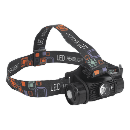 Sealey HT108LED Rechargeable Head Torch 5W CREE* XPG LED Auto - Sensor - HT108LED - Sealey Tools UK - Workshop Tool Storage