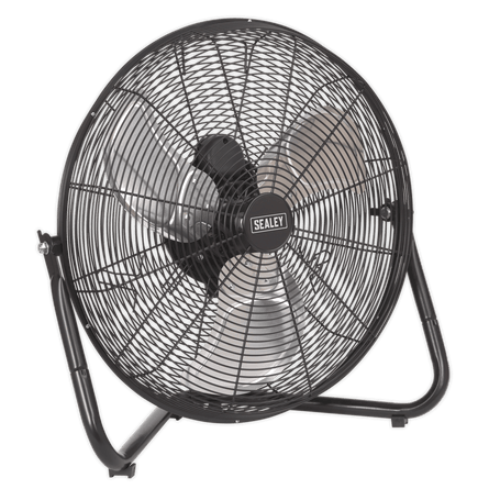 Sealey HVF18 Industrial High Velocity Floor Fan 18" 230V - HVF18 - Sealey Tools UK - Workshop Tool Storage