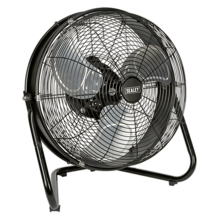 Sealey HVF18IS Industrial High Velocity Floor Fan with Internal Oscillation 18" - HVF18IS - Sealey Tools UK - Workshop Tool Storage