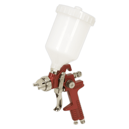 Sealey HVLP742 HVLP Gravity Feed Spray Gun 2mm Set - Up - HVLP742 - Sealey Tools UK - Workshop Tool Storage