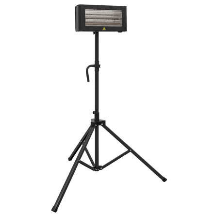 Sealey IR12CT Infrared Quartz Heater with Tripod Stand 230V 1.2kW - IR12CT - Sealey Tools UK - Workshop Tool Storage