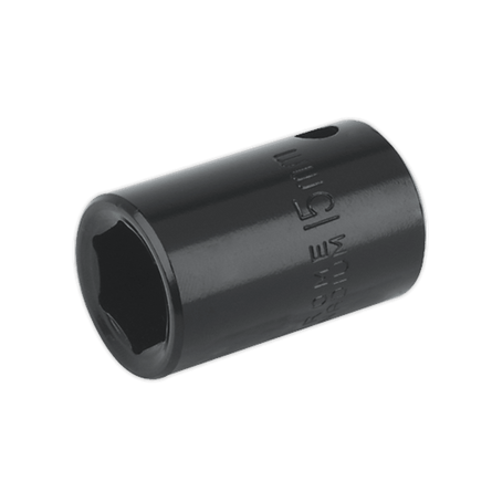Sealey IS1215 Impact Socket 15mm 1/2"Sq Drive - IS1215 - Sealey Tools UK - Workshop Tool Storage