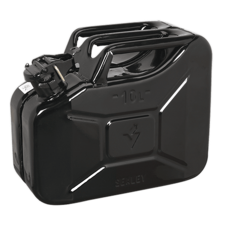 Sealey JC10B Jerry Can 10L - Black - JC10B - Sealey Tools UK - Workshop Tool Storage