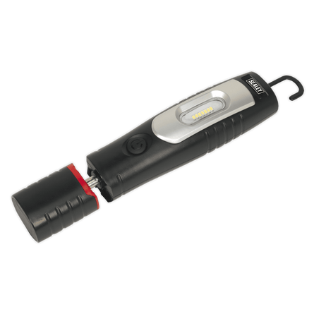 Sealey LED3602 Rechargeable 360° Inspection Light 7 SMD & 3W SMD LED Black Lithium - ion - LED3602 - Sealey Tools UK - Workshop Tool Storage