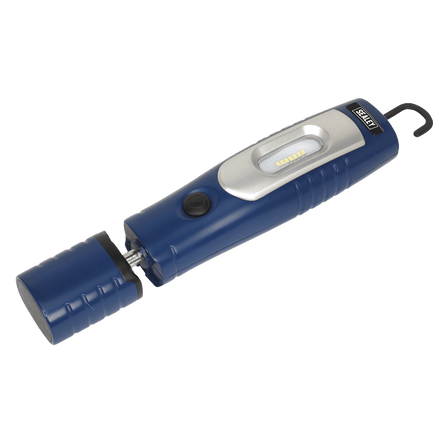 Sealey LED3602B Rechargeable 360° Inspection Light 7 SMD & 3W SMD LED Blue Lithium - ion - LED3602B - Sealey Tools UK - Workshop Tool Storage