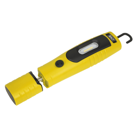 Sealey LED3602Y Rechargeable 360° Inspection Light 7 SMD & 3W SMD LED Yellow Lithium - ion - LED3602Y - Sealey Tools UK - Workshop Tool Storage