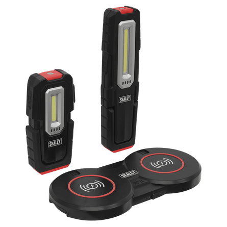 Sealey LEDWCBCOMBO4 Inspection Lights 3W & 5W & Double Wireless Charging Base - LEDWCBCOMBO4 - Sealey Tools UK - Workshop Tool Storage