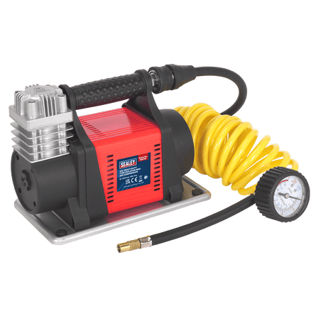 Sealey MAC05 Tyre Inflator/Mini Air Compressor 12V Heavy - Duty - MAC05 - Sealey Tools UK - Workshop Tool Storage