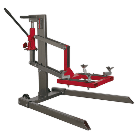 Sealey MCL500 Single Post Hydraulic Motorcycle Lift 450kg Capacity - MCL500 - Sealey Tools UK - Workshop Tool Storage