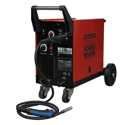 Sealey MIGHTYMIG210 Professional Gas/No - Gas MIG Welder 210Amp with Euro Torch - MIG Welders - SLY-15154 - Sealey Tools UK - Workshop Tool Storage