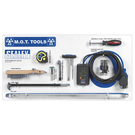 Sealey MOTBKIT MOT Tool Board with Tools - MOTBKIT - Sealey Tools UK - Workshop Tool Storage
