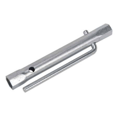 Sealey MS160 Double End Long Reach Spark Plug Box Spanner 14/16mm with L - Bar - MS160 - Sealey Tools UK - Workshop Tool Storage