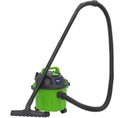 Sealey PC102HV Vacuum Cleaner Wet & Dry 10ltr 1000W/230V Hi - Vis Green - PC102HV - Sealey Tools UK - Workshop Tool Storage