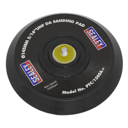 Sealey PTC/150SA DA Backing Pad for Stick - On Discs 145mm 5/16"UNF - PTC/150SA - Sealey Tools UK - Workshop Tool Storage