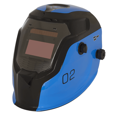 Sealey PWH2 Auto Darkening Welding Helmet - Shade 9 - 13 - Blue - PWH2 - Sealey Tools UK - Workshop Tool Storage