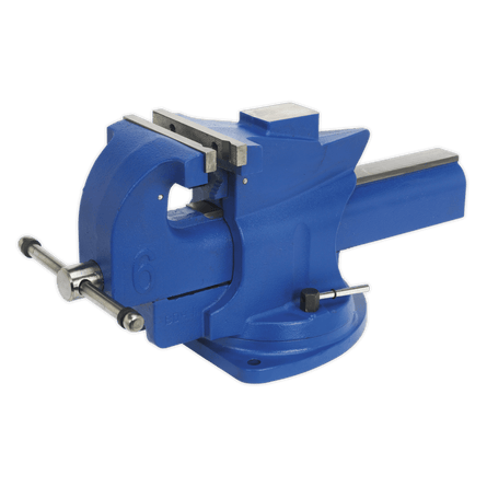 Sealey QAV150 Vice 150mm Quick Action Swivel Base Cast Iron - QAV150 - Sealey Tools UK - Workshop Tool Storage
