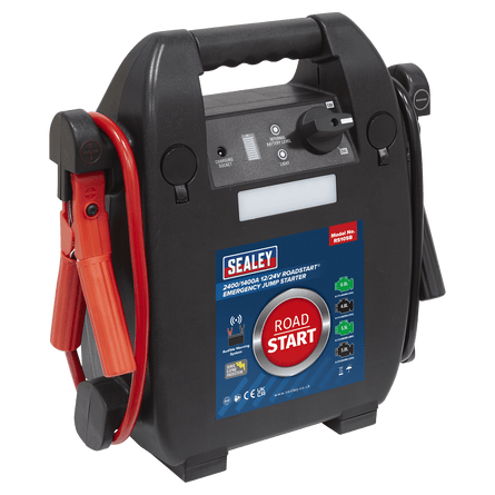 Sealey RS105B RoadStart® Emergency Jump Starter 12/24V 6L 8 - Cylinder - RS105B - Sealey Tools UK - Workshop Tool Storage