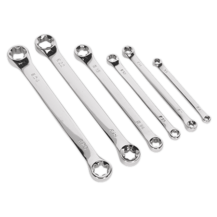 Sealey S01107 TRX - Star* Double End Spanner Set 6pc - S01107 - Sealey Tools UK - Workshop Tool Storage