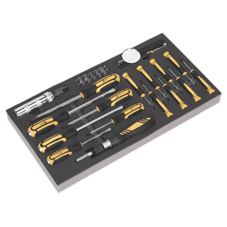 Sealey S01128 Tool Tray with Screwdriver Set 36pc - S01128 - Sealey Tools UK - Workshop Tool Storage