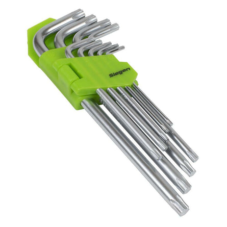 Sealey S01262 Key Set TRX - Star* Long 9pc - S01262 - Sealey Tools UK - Workshop Tool Storage
