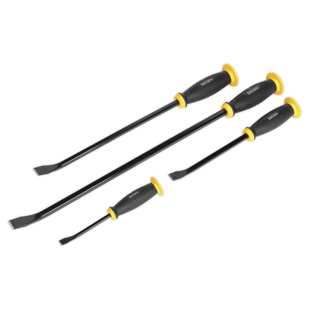 Sealey S0557 Pry Bar Set with Hammer Cap 4pc - S0557 - Sealey Tools UK - Workshop Tool Storage