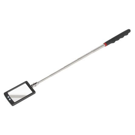Sealey S0948 Telescopic Inspection Mirror 52 x 83mm with 2 LEDs - S0948 - Sealey Tools UK - Workshop Tool Storage