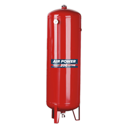 Sealey SA200T Air Compressor Tank Vertical 200L - SA200T - Sealey Tools UK - Workshop Tool Storage