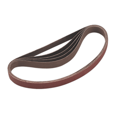 Sealey SA355/B80G Sanding Belt 20 x 520mm 80Grit Pack of 5 - SA355/B80G - Sealey Tools UK - Workshop Tool Storage