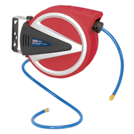 Sealey SA813 Retractable Air Hose Reel 10m 8mm ID - PU Hose - SA813 - Sealey Tools UK - Workshop Tool Storage