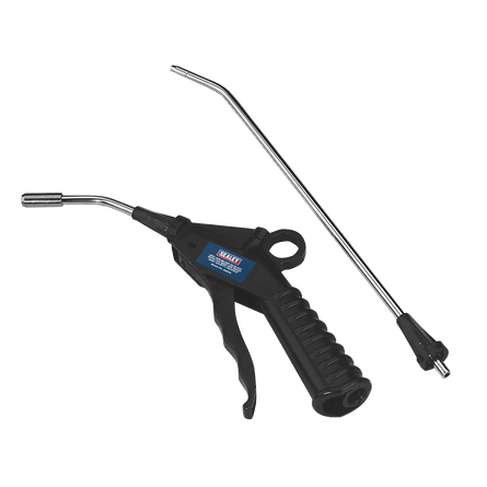 Sealey SA914 Air Blow Gun Kit 4pc with 1/4"BSP Air Inlet and Safety Nozzle - SA914 - Sealey Tools UK - Workshop Tool Storage