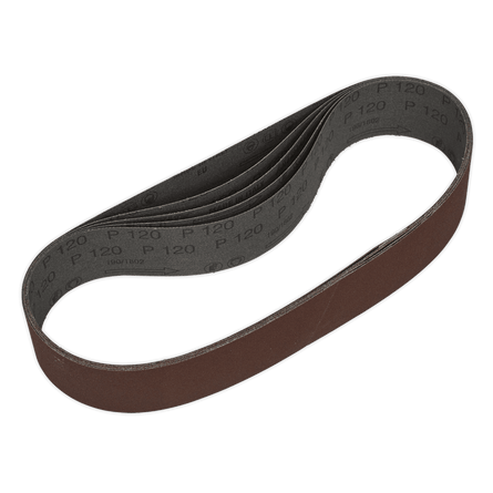 Sealey SB005 Sanding Belt 50 x 686mm 120Grit Pack of 5 - SB005 - Sealey Tools UK - Workshop Tool Storage