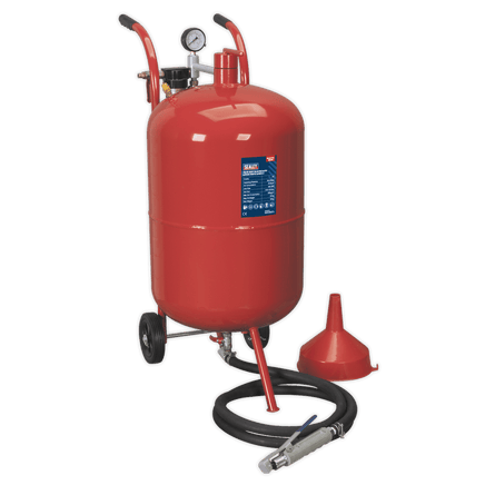 Sealey SB998 75L Shot Blaster with Water Trap & Wheels - SB998 - Sealey Tools UK - Workshop Tool Storage