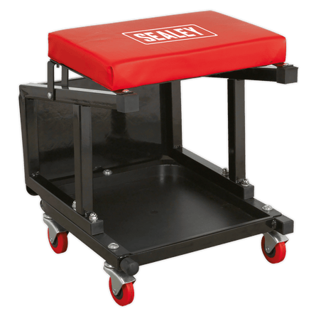Sealey SCR16 Mechanic's Utility Seat & Step Stool - SCR16 - Sealey Tools UK - Workshop Tool Storage