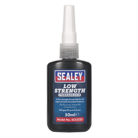 Sealey SCS222S Thread Lock Low Strength 50ml - SCS222S - Sealey Tools UK - Workshop Tool Storage